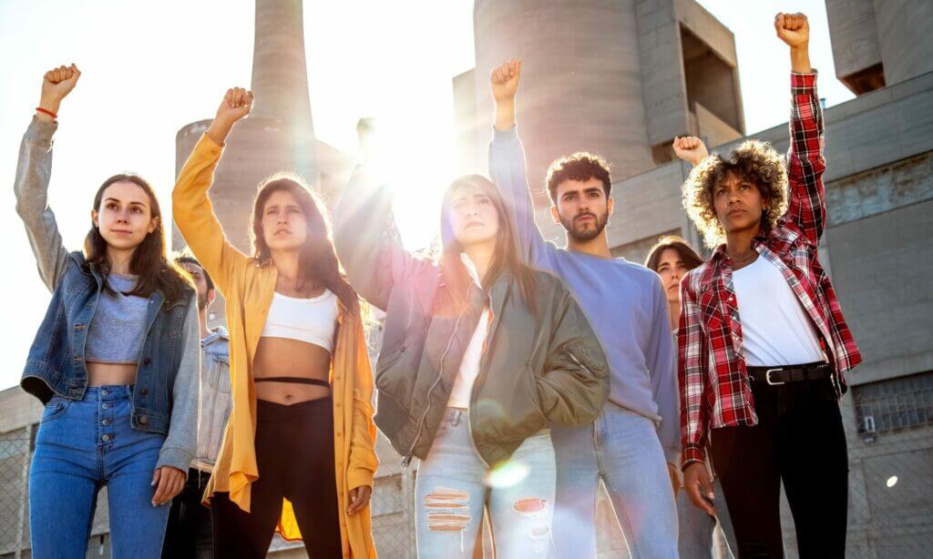 Jóvenes dreamers de todo el mundo protestando por DACA 2022