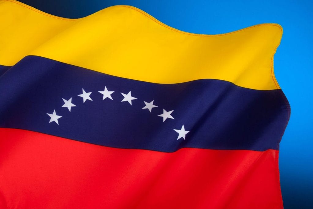 Bandera de Venezuela representando a los venezolanos en USA
