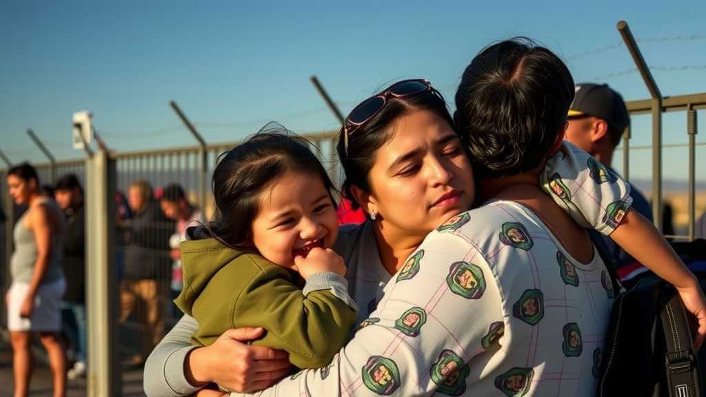 Family reunion at the border